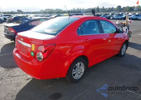 2014 Chevrolet Sonic Lt Auto из США, поврежденный, VIN 1G1JC5SH1E4191254